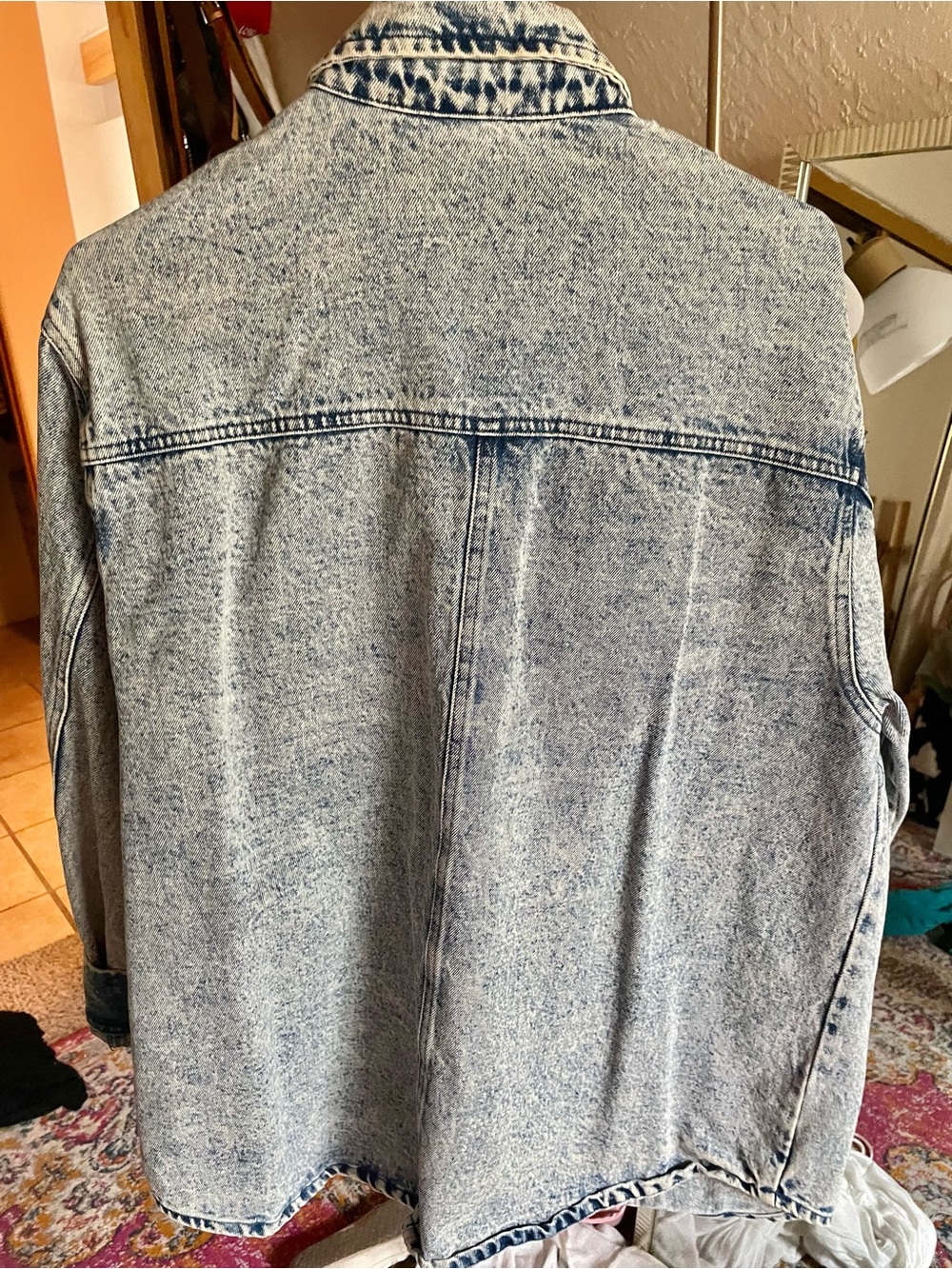 blue b. Women's Light Wash Embellished Jean Jacket - Light Blue - Picture 2 of 3